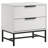 Sonora 2-Drawer Nightstand Bedside Table White