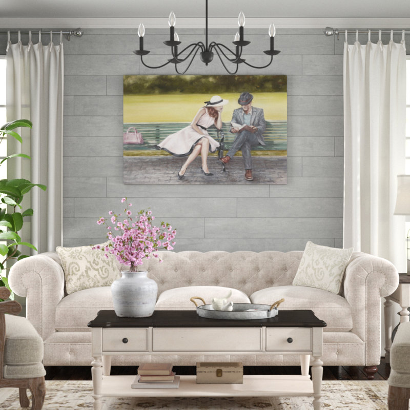 «Prologue», peinture sur toile, H 32 po x l 48 po