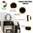 Makeup Dressing Table with Touch Switch Lighted Mirror and Cushioned Stool-1509768130