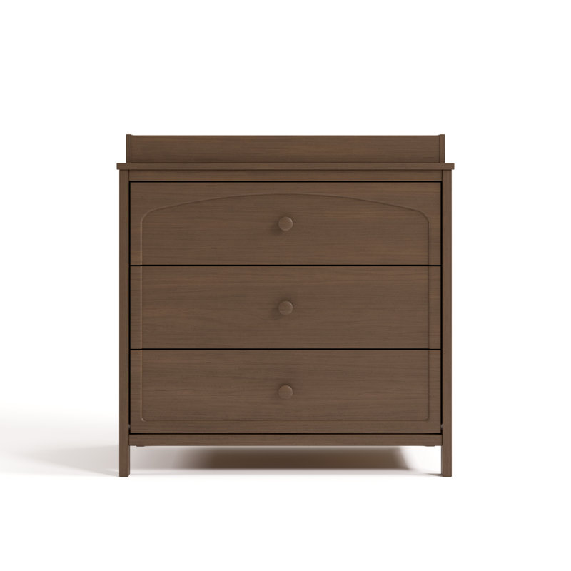 Olivia 3 Drawer Chest With Changing Topper, Hazelnut