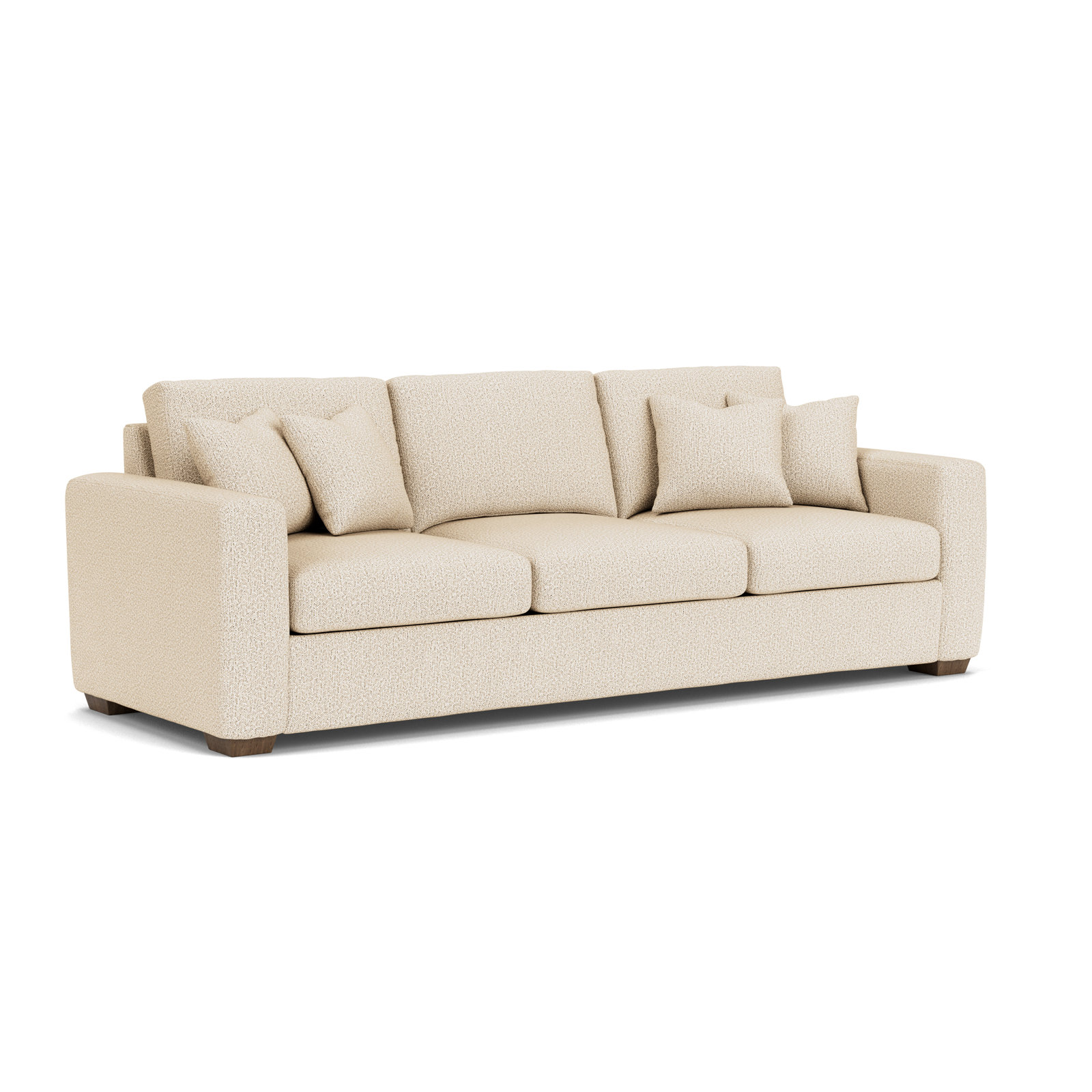 Anaiza 104'' Upholstered Sofa, Light Beige Polypropylene/Olefin, 37" H x 104" W x 41" D