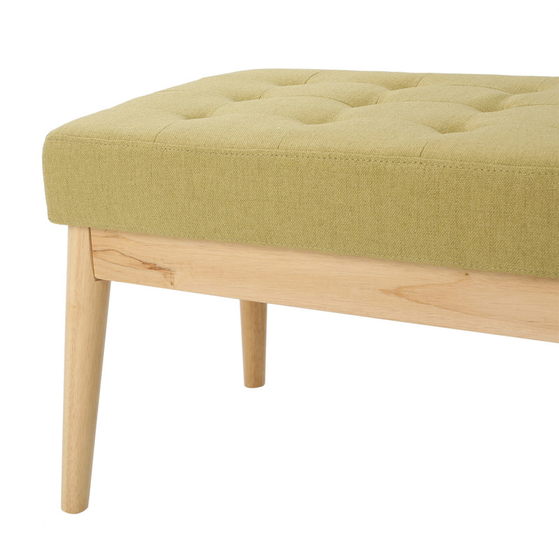 Versatile Ottoman Bench With Modern Design For Various Spaces, Yellow