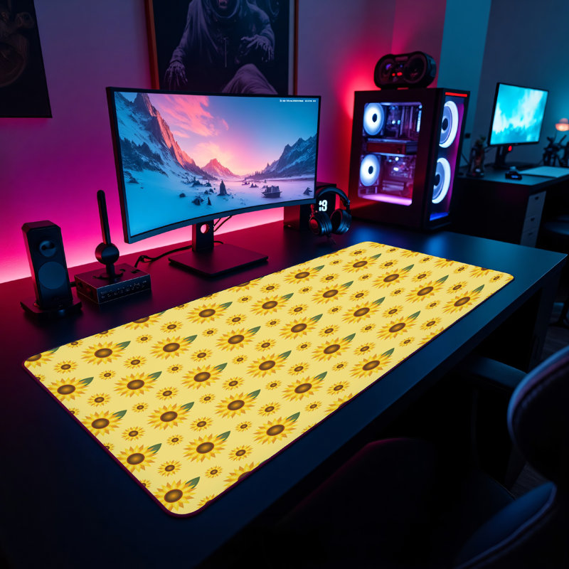 Polyester Desk Pad, 14.4x12.1