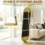 Metal Wavy Floor Mirror