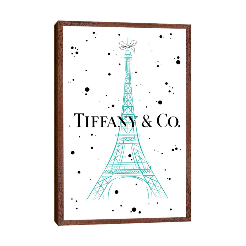 Tiffanys In Paris by Martina Pavlova - Print on Canvas, 152.5 cm H x 101.5 cm W, Brown Framed