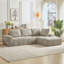 Canapé modulaire surdimensionné en L Chenille-539266522-539266523
