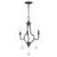 Lustre classique à 3 lumières de style bougie avec détails en cristal Danaleigh-761241612