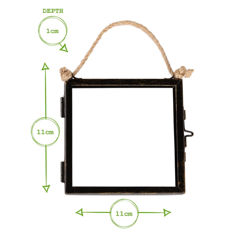 Nicola Spring - Hanging Metal Photo Frames, Rectangle, 4" x 4", 5