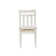 Chu Linen Slat Back Side Chair in White