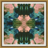 Peacock Kaleidoscope 1 Framed Print