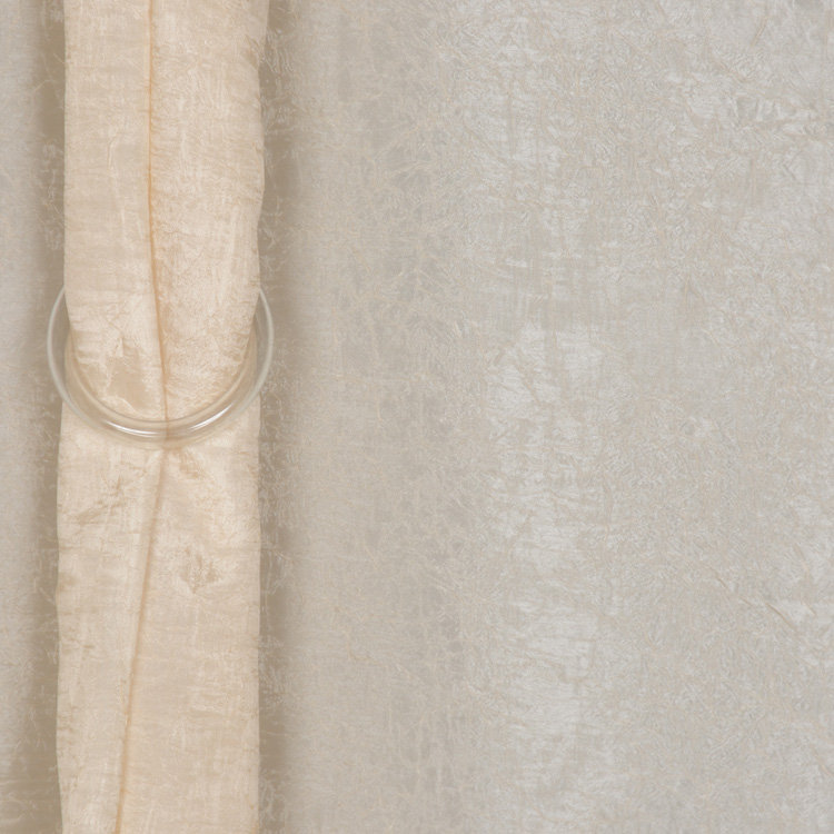 Begonia Abstract Fabric, Champagne