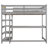 Twin Loft Bed With Desk & Shelves-602105775-602105768
