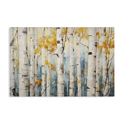 «Autumn Birch Forest», art mural sur toile par Roozbeh Bahramali