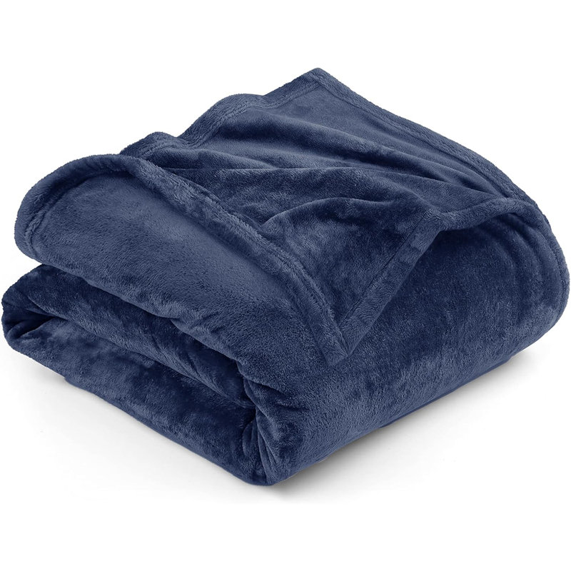 Prime Linens Weighted Throw Blanket, King, Navy