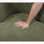 Fauteuil d'appoint rembourré en mousse à haute densité Sage Green Boucle