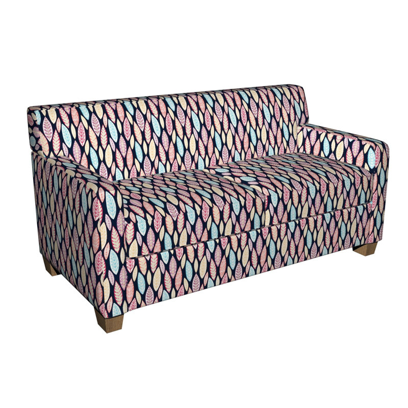 Tissu à imprimé floral, Noir / Jaune