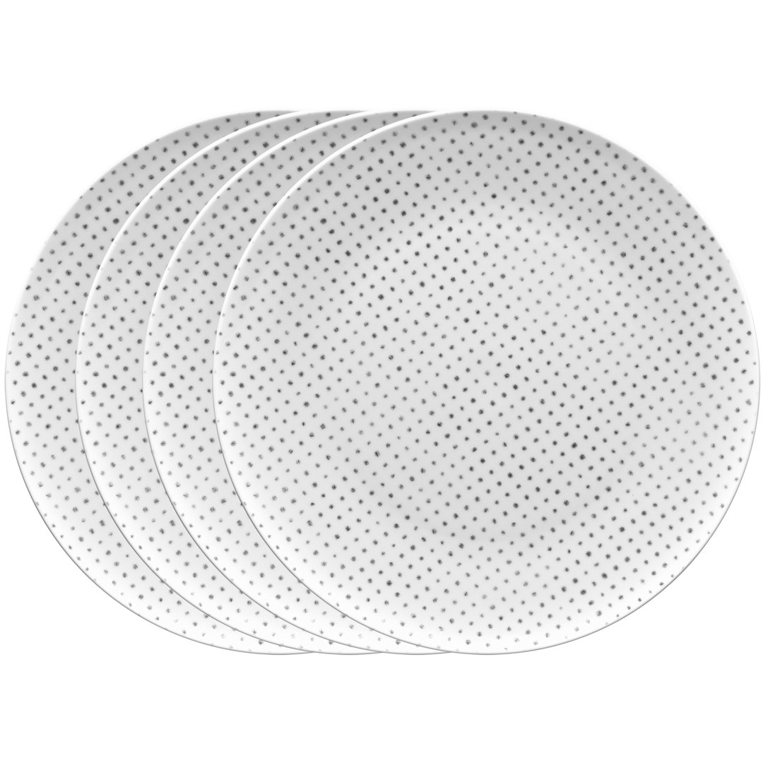 Noritake Hammock Coupe Dinner Plates - Dots, 11" (Set of 4) Noritake 