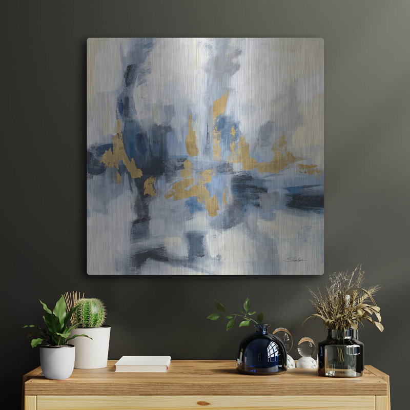  «Midnight Embrace» par Silvia Vassileva, art mural en métal, 24 po x 24 po