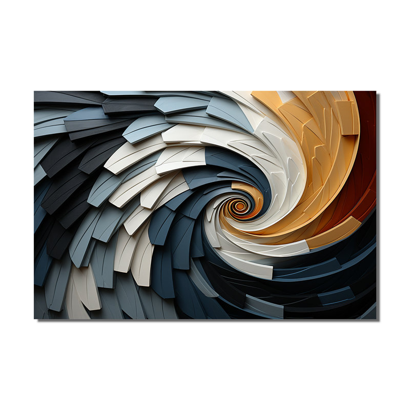 Geometric Spiral III - Abstract Spirals Wall Decor