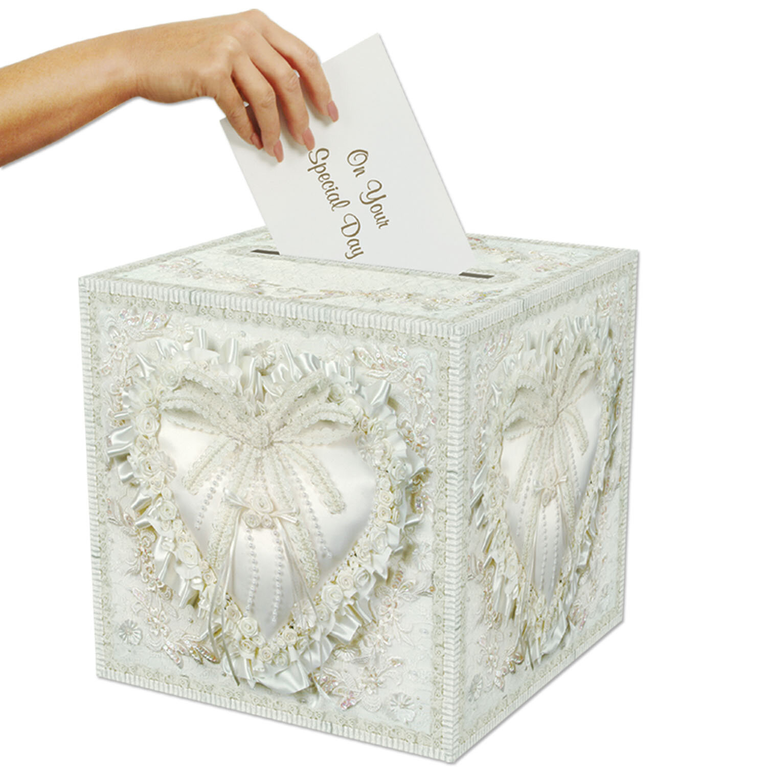 FixtureDisplays Diy Wedding Card Box Rustic Wood Card Box Gift