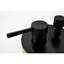 Douche de salle de bain murale noire matte - avec pomme de douche à pluie haute en acier inoxydable de 10 po et douche à main, ensemble de tête de valve à 2 voies