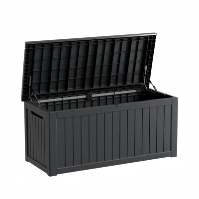 Yardgrace 270 Gallons Water Resistant Resin Lockable Deck Box by Yardgrace
