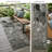 2' X 8' Gray Abstract Washable Indoor Outdoor Runner Rug