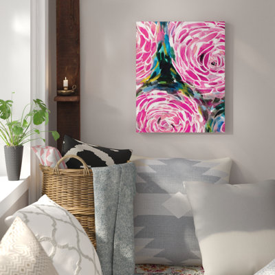 " Painterly Pink Flower "
