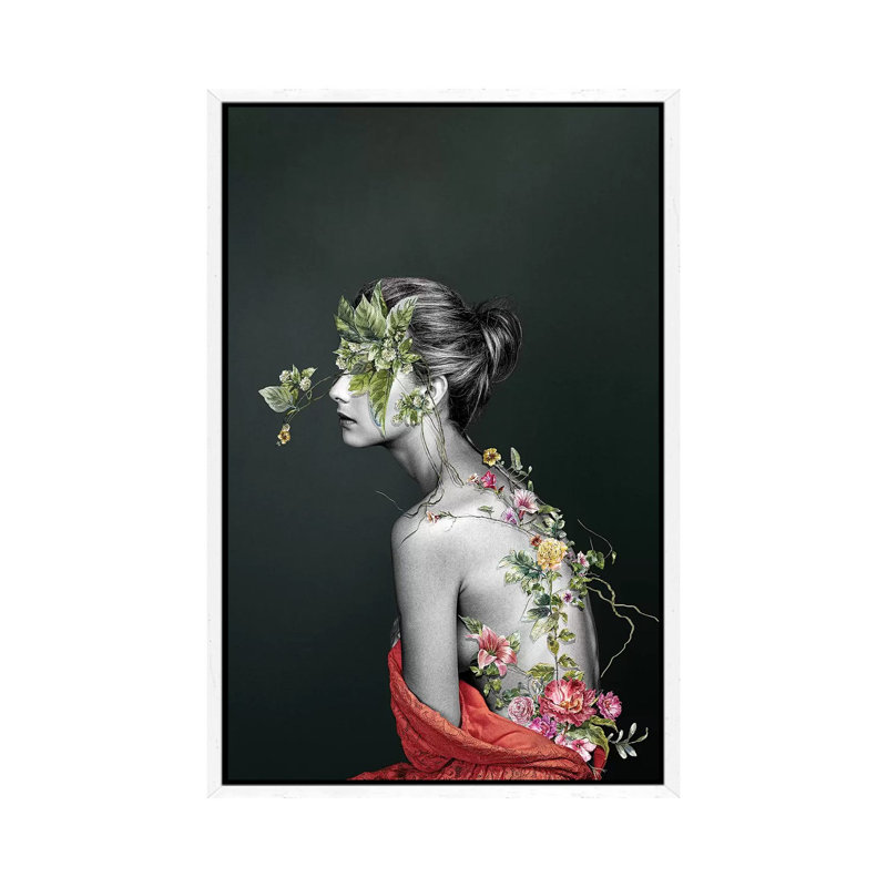 Greek Passion - Print on Canvas, White Framed, 101.6cm H x 66.04cm W x 3.81cm D