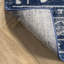 Tapis géométrique bleu / ivoire-1061307967