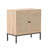 Set Of 2 Rolland A Console Table Side Table With Rattan Door