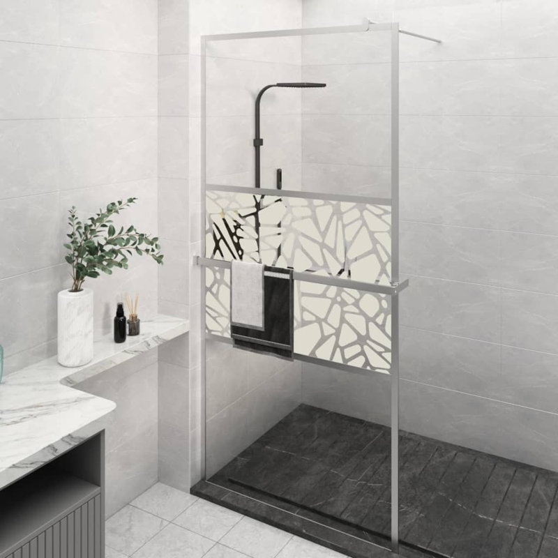 31.5'' W 76.8'' H Framed Rectangle Shower Enclosure, Chrome