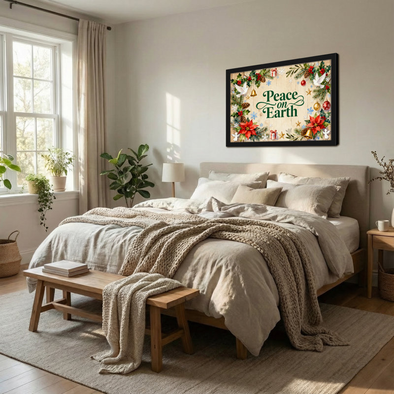 Paix de Noël sur terre, motif décoratif de Noël