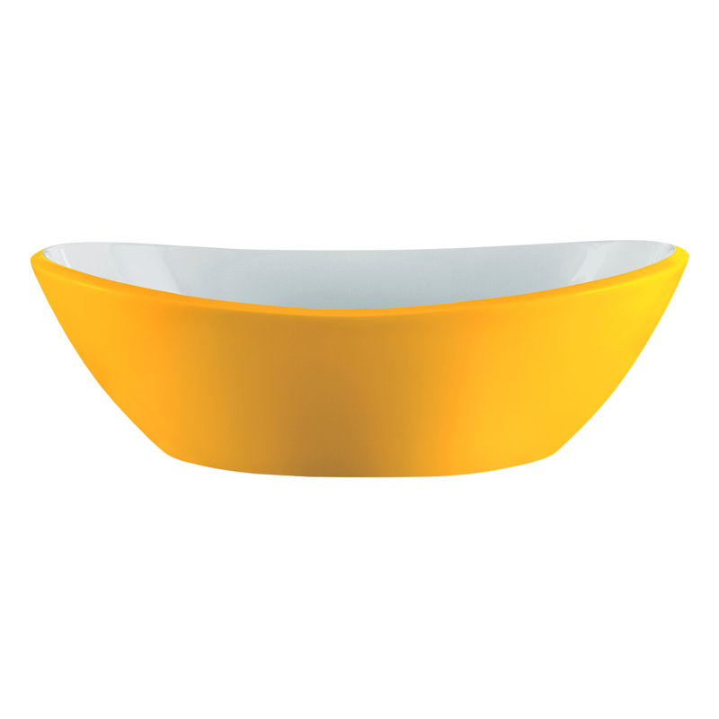 Amalfi 21.62'' L Bathroom Sink, Matte White, Mint Turquoise - Matte