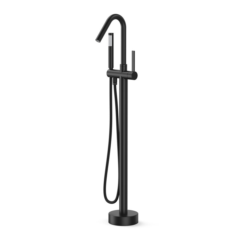 Robinet de baignoire à 2 poignées seulement, Noir mat