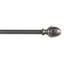 Tringle à rideaux simple réglable 1 po Nikhat-78623115-25228580