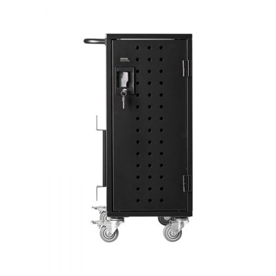 Chariot de chargement, station de chargement mobile pour 16 appareils, compatible avec les écrans jusqu'à 15,6 pouces, chariot de chargement pour bureaux et salles de classe, tablettes et ordinateurs portables, conçu pour les Chromebooks