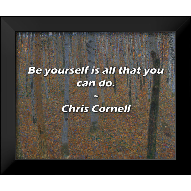 Citation de Chris Cornell: «Soyez vous-même, c'est tout ce que vous pouvez faire.