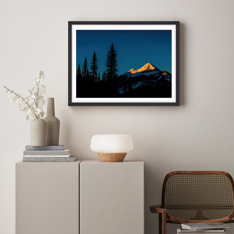 Reproduction de paysage encadrée pour la maison, 8 po x 10 po, H 8 po x l 10 po, Noir