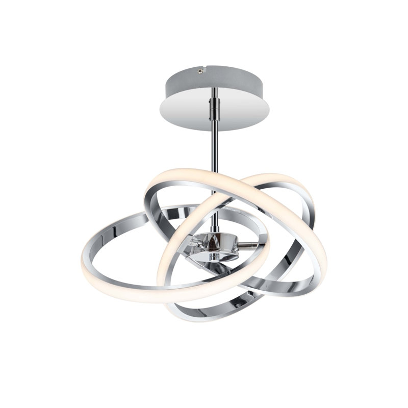 Ridgley 3 Ring Built-in, Integrated LED, Modern Asteroid Ceiling/Pendant Light- adjustable height, 39x39x34cm, 3 step dimming, 3,000K Neutral white