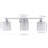 Frances Iron/Chevron Pattern Glass Farmhouse Cottage LED Vanity Light-573763396