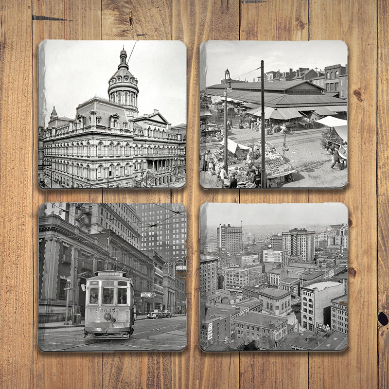 Sous-verre historique en pierre de Baltimore