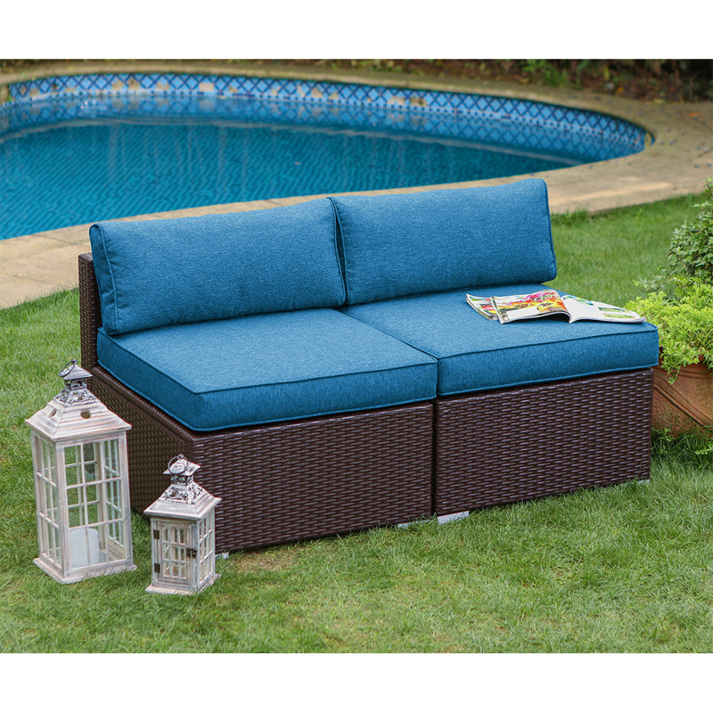 Burce 54'' Wide Straight Loveseat with Cushions