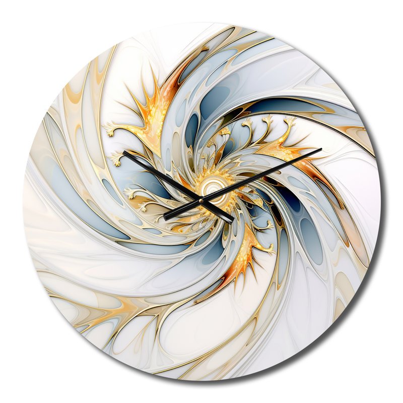 Horloge murale Fractal Flower Joy, Petit