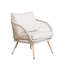 Chaise longue d'extérieur avec coussins (ensemble de 2)