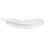CosmoLiving by Cosmopolitan White Polystone Feather Bird Home Wall Decor-19723100