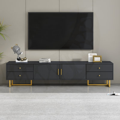 Modern TV Stand For Large-Sized Tvs, Entertainment Center With Ample Storage, Ideal For Organizing Living Room Media And Electronics