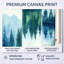 «Forest River Reflection I - Green Landscape», art mural-1101852342-1101852297