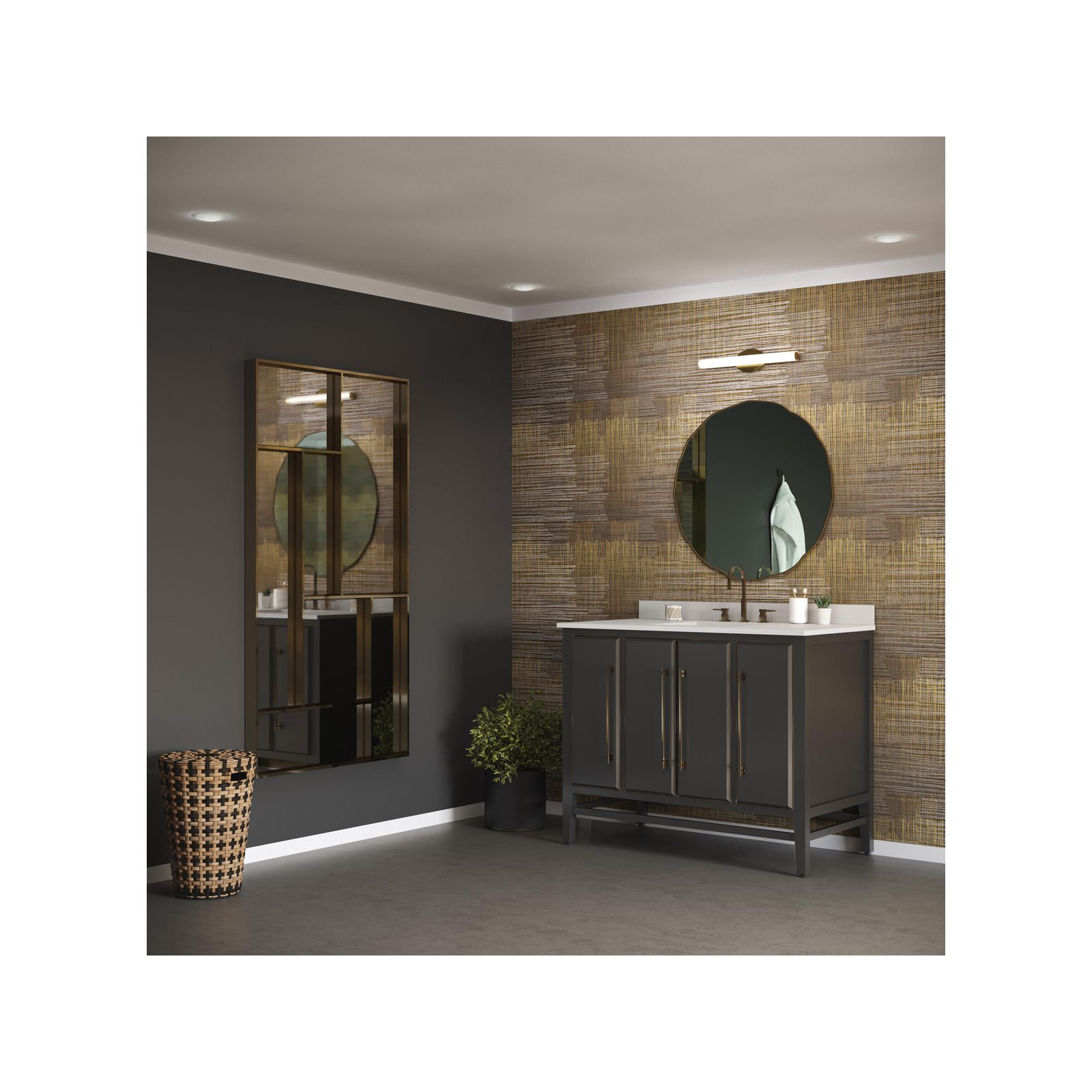 Delphine Single Frosted Dimmable LED Vanity Light