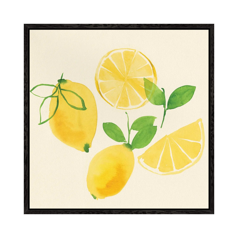 Juicy Fruits I by Isabelle Z - Painting on Canvas, Black Framed, 66.04 cm H x 66.04 cm W